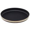 Černý kovový podnos Kave Home Shai 33 cm