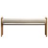 Dubová lavice Kave Home Macaret 120 cm