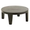 Černý dřevěný konferenční stolek J-line Buara 80 cm