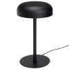 Černá kovová stolní LED lampa Hübsch Velo 20 cm