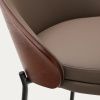Hnědá koženková barová židle Kave Home Eamy 65 cm -fv-interier-25