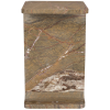 Hnědý mramorový odkládací stolek DUTCHBONE SATPURA 31 x 31 cm