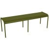 Zelená kovová lavice Fermob Luxembourg 145 cm - odstín pesto