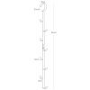 Bílý kovový věšák do šatníku Yamazaki Tower 54 cm