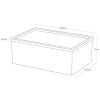 Bílý plastový úložný box Yamazaki Rin 18,5 x 12,5 cm