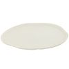 Bílý kovový podnos J-line Tranus 29,5 x 26,5 cm