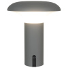 Šedá plastová dobíjecí zahradní LED lampa Ramsey