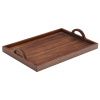 Hnědý dřevěný podnos Kave Home Rommu 50,8 x 35,6 cm