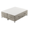 Béžová čalouněná postel boxspring ARAYA 180 x 200 cm