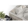 Béžová čalouněná postel boxspring FREJA 200 x 200 cm -fv-interier-25