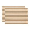 Set dvou béžových prostírání Stripe 48 x 33 cm