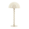 Béžová kovová stolní lampa Luox