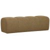 Hnědožlutá bouclé lavice Zuno 160 cm