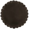 Černé dřevěné závěsné zrcadlo J-line Perle 80 cm