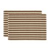 Set dvou hnědých prostírání Stripe 48 x 33 cm