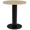 Černý dubový bistro stolek Sool 65 cm