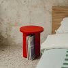 Světle modrý kovový odkládací stolek Sato 35 cm -fv-interier-25