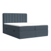 Modrá čalouněná postel boxspring SKYFALL 160 x 200 cm