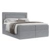 Šedá čalouněná postel boxspring IMAGINE 180 x 200 cm