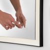 Černé závěsné zrcadlo s LED osvětlením Nova Luce Deca 120 x 70 cm -fv-interier-25