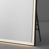 Černé závěsné zrcadlo s LED osvětlením Nova Luce Adon 150 x 75 cm -fv-interier-25