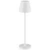 Krémově bílá kovová nabíjecí stolní LED lampa Nova Luce Petit