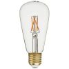 Transparentní stmívatelná LED žárovka Edison E27 4W