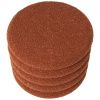 Terakotově červený bouclé taburet Somcasa Harry 40 cm