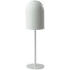 Bílá kovová nabíjecí stolní LED lampa ARA