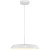 Bílé kovové závěsné LED světlo Piso 36,5 cm