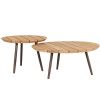 Set dvou zahradních stolků Talaia 50/70 cm