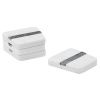 Set čtyř bílo-zelených mramorových podtácků Kave Home Nira