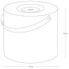 Černý kovový box na ubrousky Yamazaki Tower 17 cm
