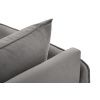 Světle šedá sametová lenoška Cosmopolitan Design Vienna 170 cm, levá -fv-interier-25