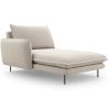 Světle béžová čalouněná lenoška Cosmopolitan Design Vienna 170 cm, levá