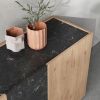 Komoda Dione 140 x 40 cm s dubovým dekorem -fv-interier-25