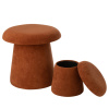 Set dvou hnědých stoliček Mushroom 60/37,5 cm