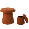 Set dvou hnědých stoliček Mushroom 60/37,5 cm