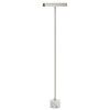 Stříbrná kovová stojací lampa Kave Home Lynor 121 cm