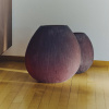 Červená skleněná váza Rovena 43,5 cm -fv-interier-25