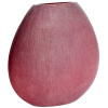 Červená skleněná váza Rovena 43,5 cm