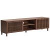 Ořechový TV stolek Kave Home Beyla 180 x 42,5 cm