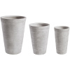 Set tří šedých květináčů Graffi 50/56/49 cm