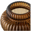 Hnědá skleněná váza Venus 16 cm -fv-interier-25