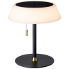 Černá kovová nabíjecí stolní LED lampa Halo Design Solar 19 cm