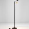 Zlatá kovová stojací lampa Nova Luce Conico 135 cm -fv-interier-25