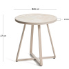 Béžový zahradní stolek kave home tella Ø 45 cm