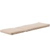 Pruhovaný béžovo-bílý polštář na lehátko kave home Dirome 50 x 175 cm