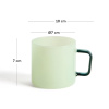 Zelený skleněný hrnek Kave Home Micla 260 ml