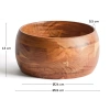 Dřevěná miska Kave Home Malor Ø26 cm